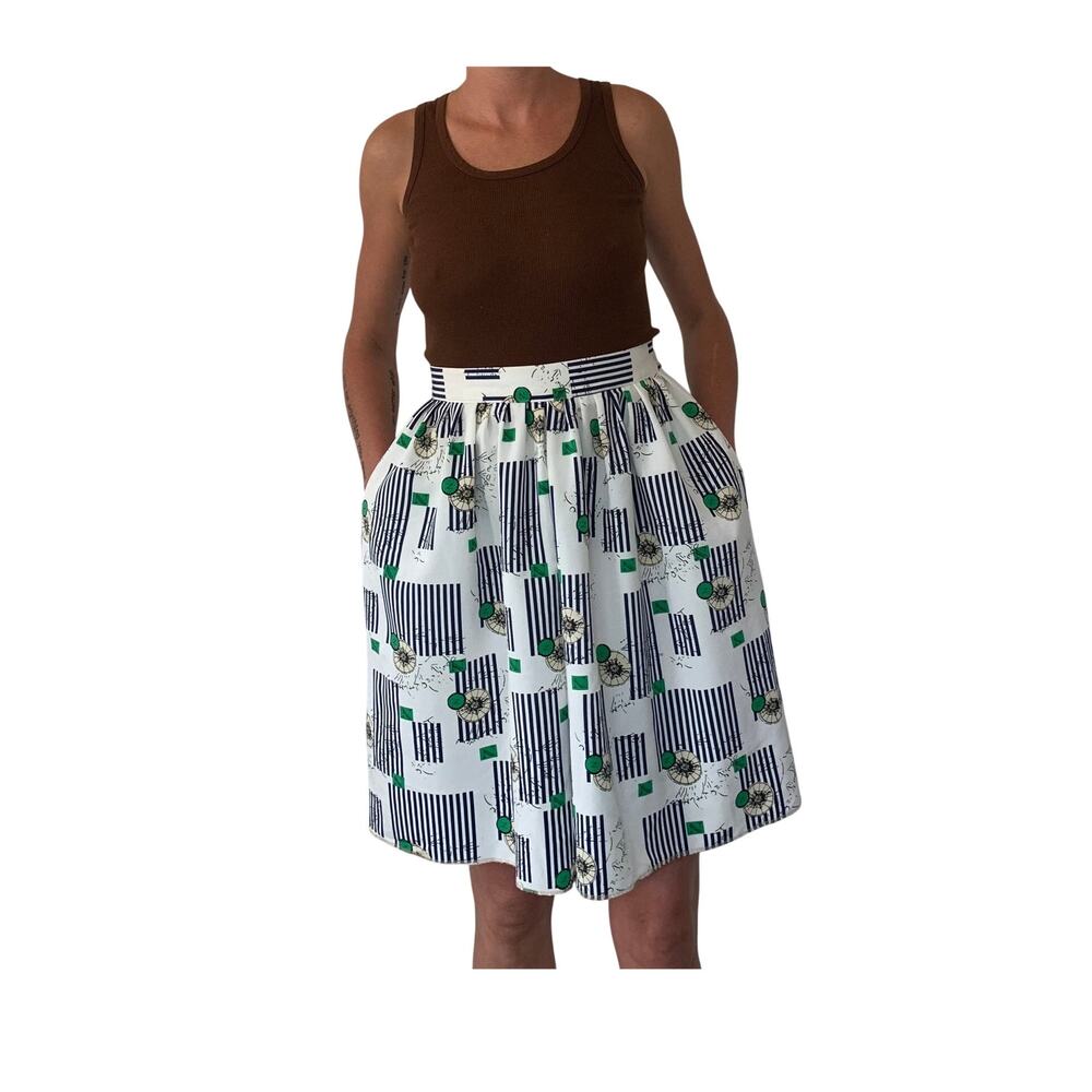 Vintage 1970's Culotte Shorts that look like a Skirt with POCKETS!